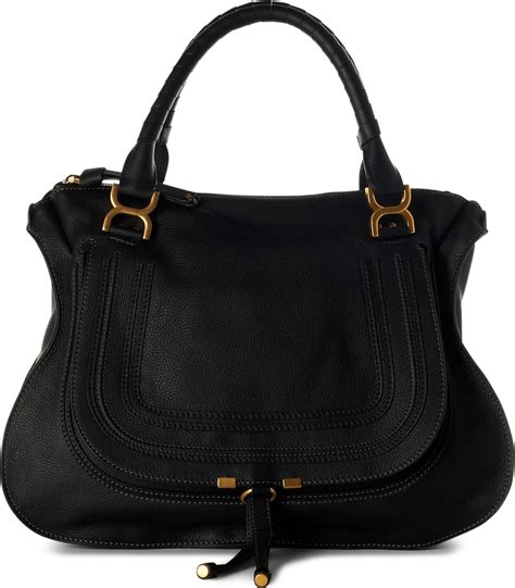 chloe black bag|chloe marcie shoulder bag black.